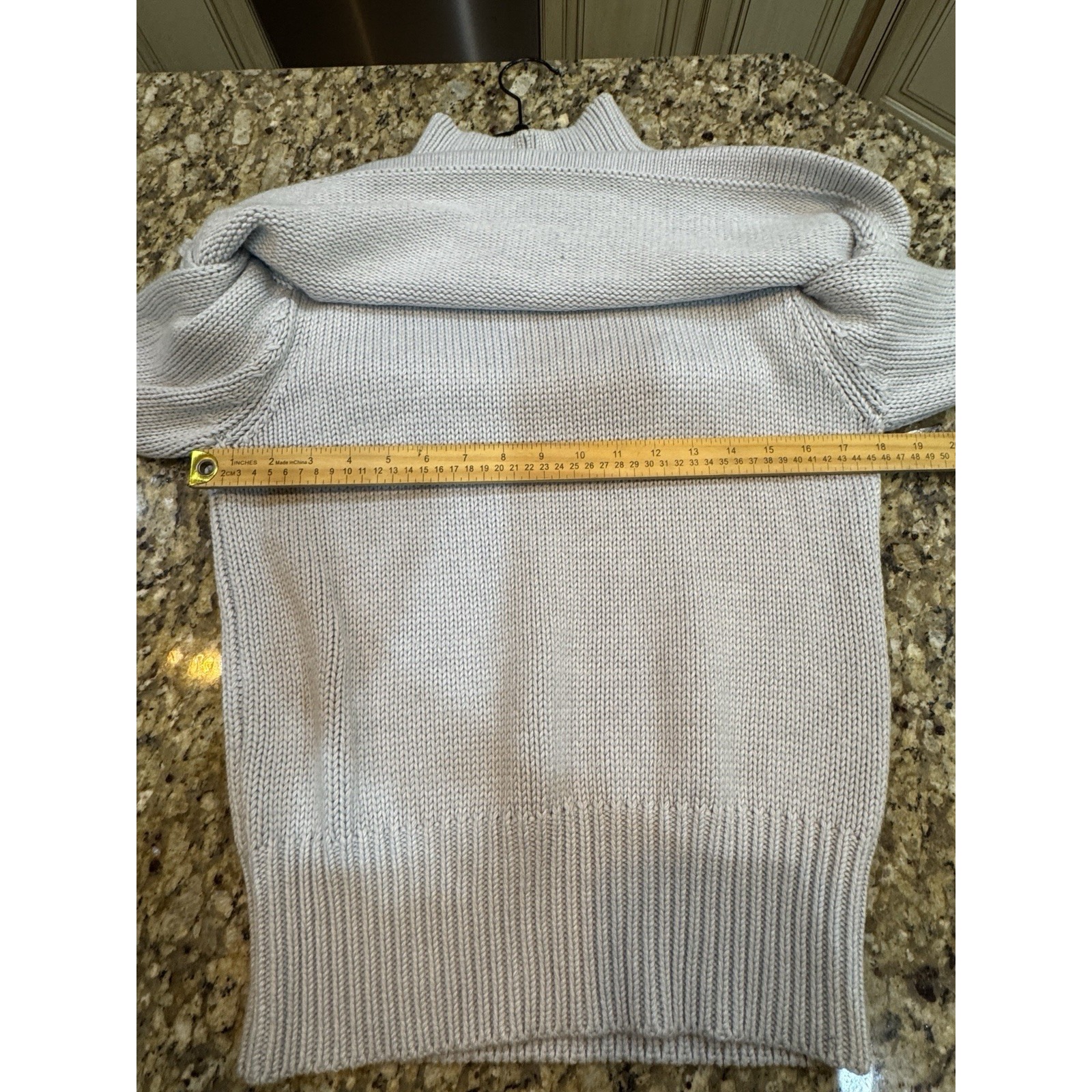 Behno Mini Cape Grey Turtleneck Sweater Size Small Layered — image 6 of 8